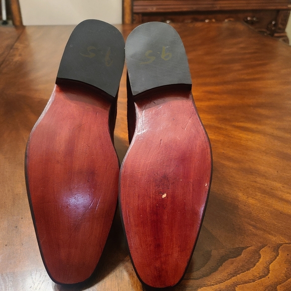 Leather and Suede Button Top Boot Size 9.5M - Picture 2 of 4